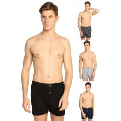 TER0117 Tutku Penye Düz Boxer 6'lı