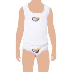 TEC0132 Tutku Çocuk Sütaşlı Takım (Mavi) 6' lı