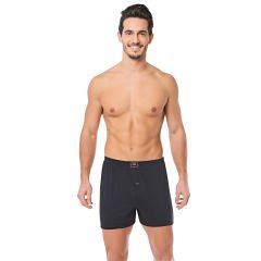 SER008 Seher Yıldıızı Penye Renkli Düz Erkek Boxer 6'lı