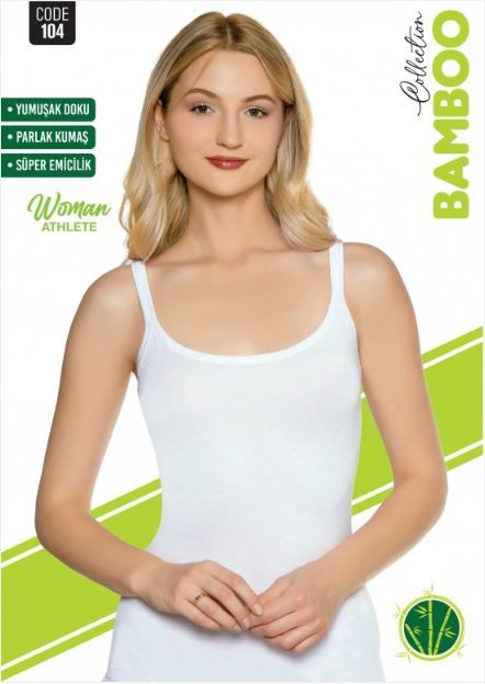 Bayan Bambo Parmak Askılı Atlet